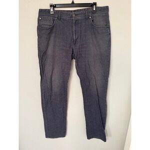Johnny-O Men's Five‎ Pocket Pants Charcoal Denim Stretch Jeans 36x34 Classic Fit